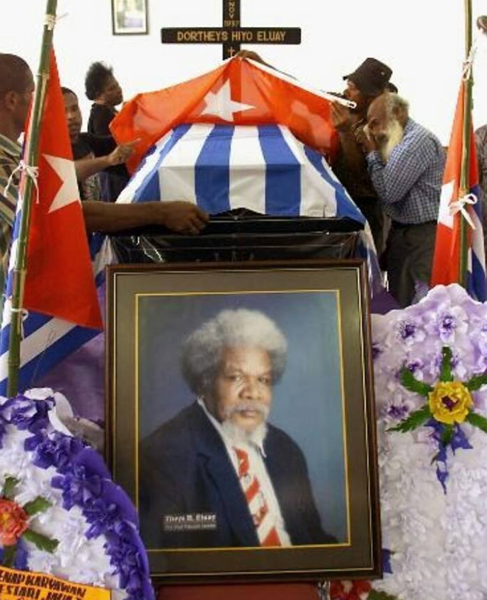 Theys Eluay, world famous West Papuan leader who was assasinated by Indonesian Special Forces on 10th November 2001