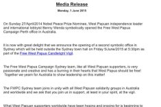 Free West Papua Campaign Sydney will be launching