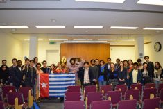 Benny Wenda gives a talk at the Oxford Black Students Union