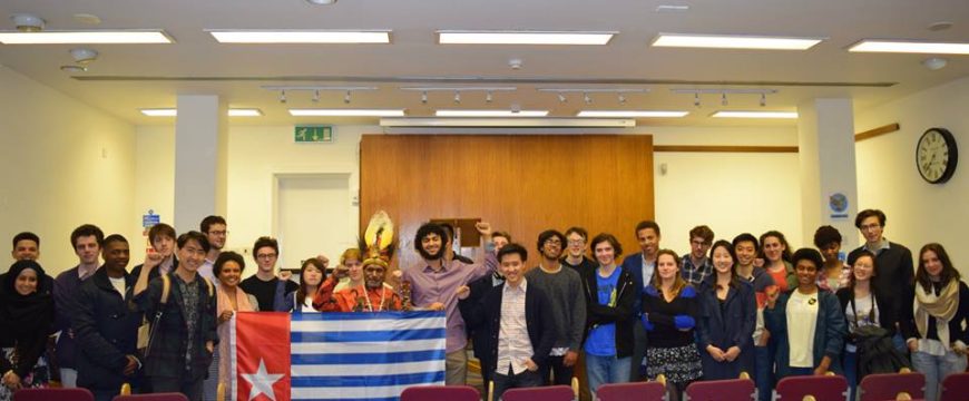 Benny Wenda gives a talk at the Oxford Black Students Union
