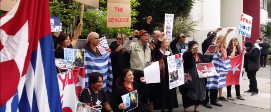 Free West Papua protest rally 04-29-2015