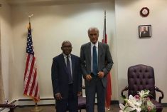 Prime Minsiter Akilisi Pohiva (Tonga) and ULMWP Secretary General  Octovianus Mote