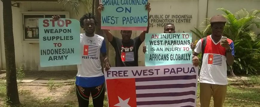 Free West Papua protest in Nigeria